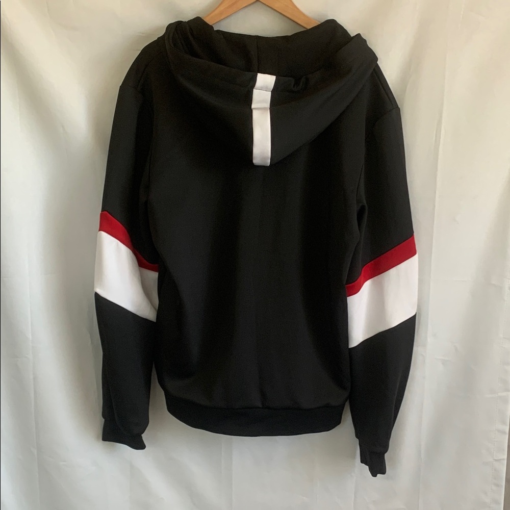 SOBK Straight Outta Brooklyn Zip-Up Hoodie L. Red white  black